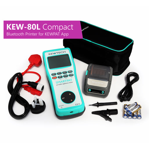 KEWTECH SMARTPAT and KEW-80L Compact Bluetooth Label Printer for KEWPAT