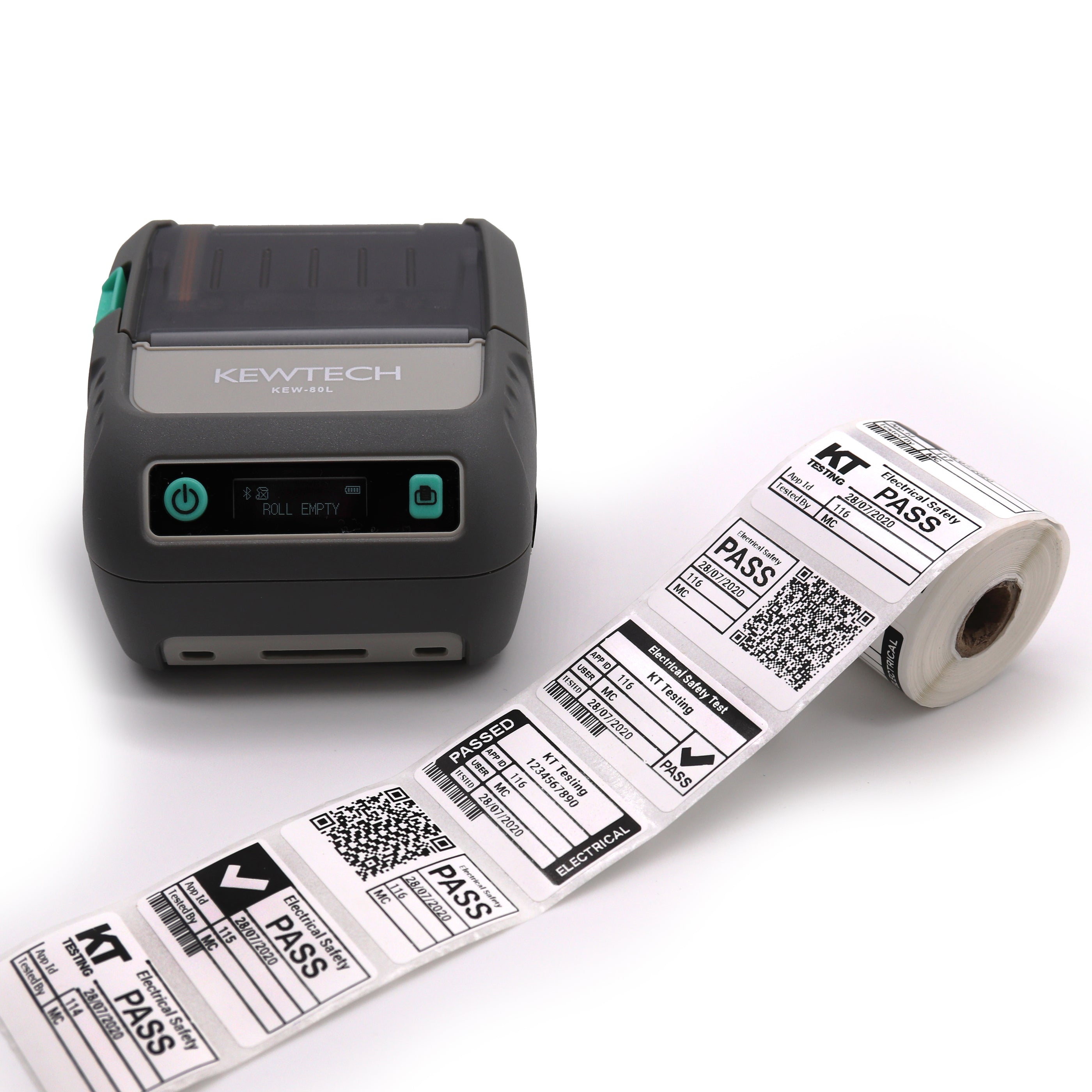 KEW-80L Compact Bluetooth PAT Test Label Printer — PAT Test Kit