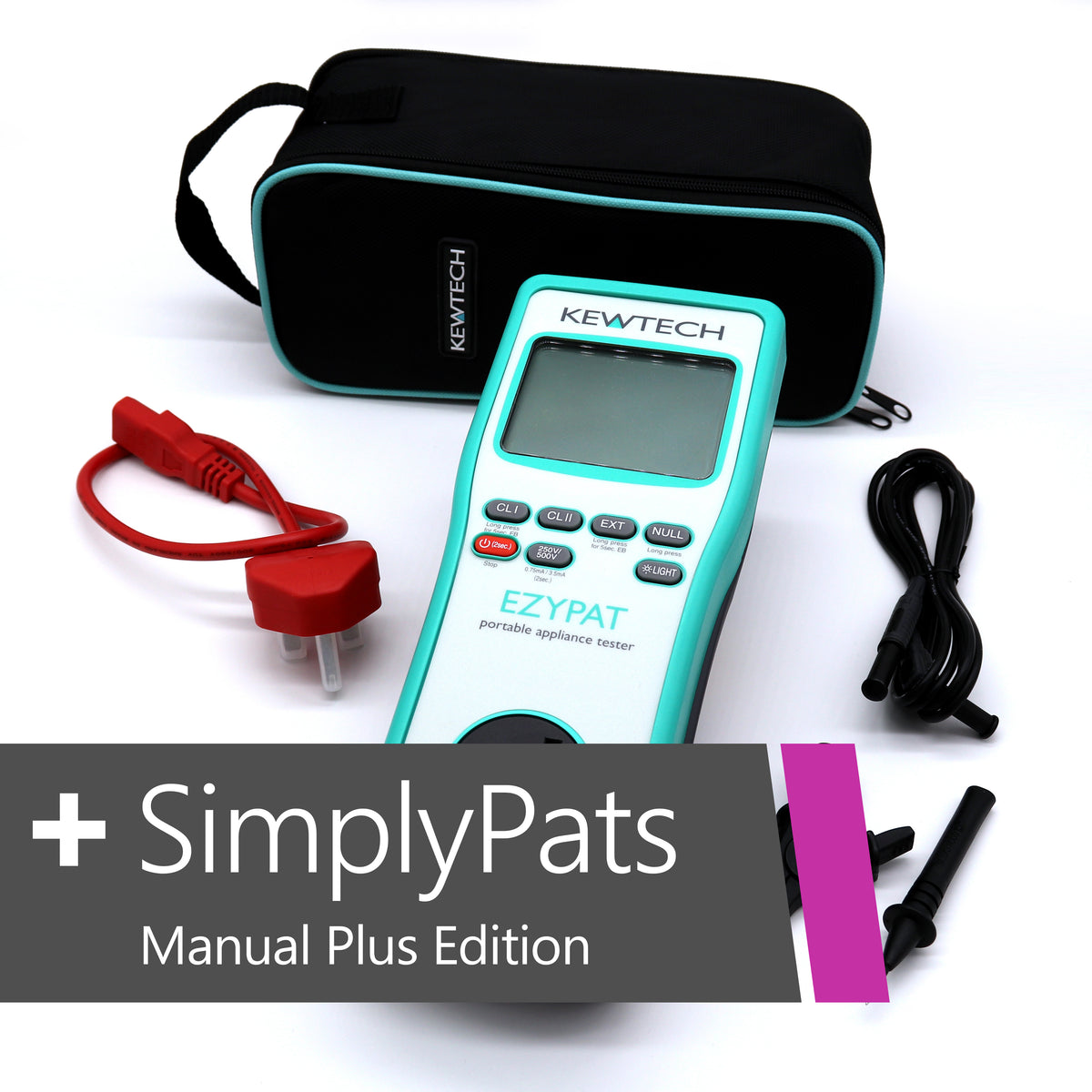 KEWTECH EZYPAT and SimplyPats Manual Plus Edition Software — PAT Test Kit